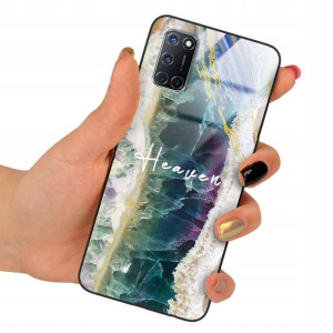 Etui Szklane do OPPO A92 Obudowa Case Wzory