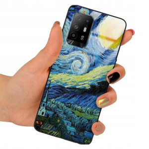 Etui SZKLANE do OPPO A94 4G Impresja Wzory + 9H