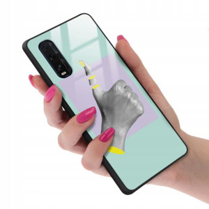 Etui SZKLANE do OPPO FIND X2 Obudowa Case Wzory