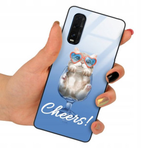 Etui Szklane do OPPO FIND X2 Obudowa Misie Wzory