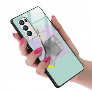 Etui SZKLANE do OPPO RENO 5 PRO PLUS Obudowa Wzory