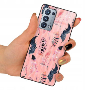 Etui SZKLANE do OPPO RENO 6 PRO PLUS Obudowa Wzory