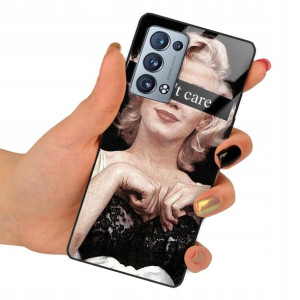 Etui SZKLANE do OPPO RENO 6 PRO PLUS Obudowa Wzory