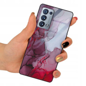 Etui SZKLANE do OPPO RENO 6 PRO PLUS Obudowa Wzory