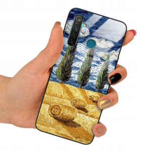 Etui SZKLANE do REALME 5 Impresja TOP Wzory + 9H