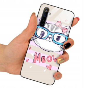 Etui SZKLANE do REALME 6 Obudowa Case Różne Wzory