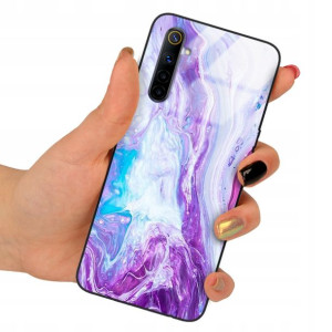 Etui SZKLANE do REALME 6 Obudowa Case Wzory