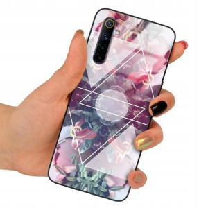 Etui SZKLANE do REALME 6 Obudowa Case Wzory