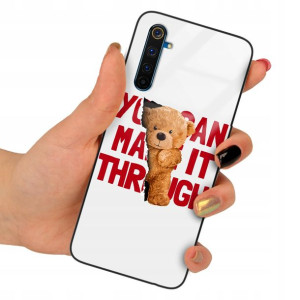 Etui Szklane do REALME 6 PRO Obudowa Misie Wzory