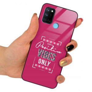 Etui Szklane do REALME C17 Obudowa Premium Wzory