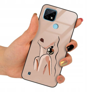 Etui SZKLANE do REALME C21 Obudowa Case Mix Wzory