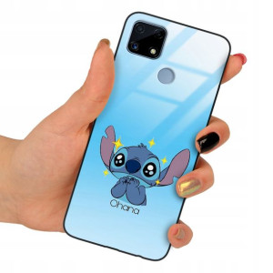 Etui SZKLANE do REALME C25 Case Lilo Stitch Wzory