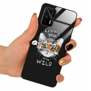 Etui Szklane do REALME GT Obudowa Case Misie Wzory