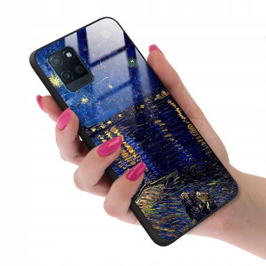 Etui Szklane do REALME V11 Monet Impresja Wzory