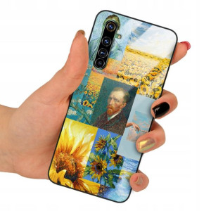 Etui SZKLANE do REALME X50 PRO Impresja Wzory + 9H