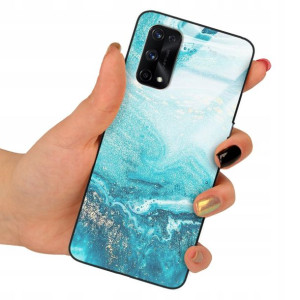 Etui SZKLANE do REALME X7 PRO Obudowa Case Wzory