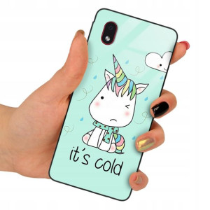 Etui Szklane do SAMSUNG A01 CORE Obudowa Wzory