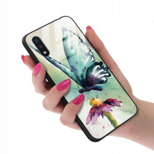 Etui Szklane do SAMSUNG A01 Motyle Butterfly Wzory
