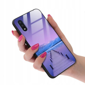 Etui SZKLANE do SAMSUNG A01 Obudowa Case TOP Wzory