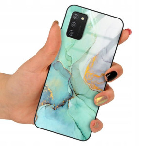 Etui SZKLANE do SAMSUNG A02S Obudowa Case Wzory