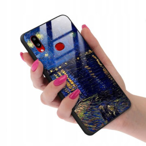 Etui Szklane do SAMSUNG A10s Monet Impresja Wzory