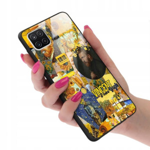 Etui Szklane do SAMSUNG A12 5G Impresja Gogh Wzory
