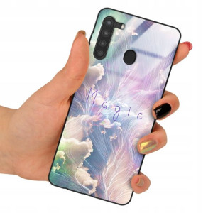 Etui Szklane do SAMSUNG A21 Obudowa Case Wzory