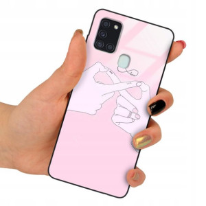 Etui Szklane do SAMSUNG A21S Obudowa Case Wzory