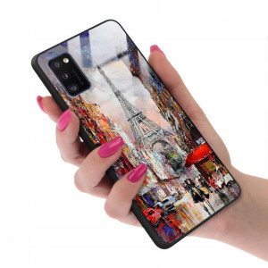 Etui Szklane do SAMSUNG A41 Subtelne Piękne Wzory
