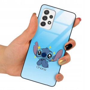 Etui SZKLANE do SAMSUNG A52 5G LILO STITCH Wzory