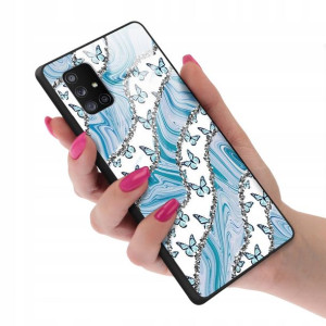 Etui Szklane do SAMSUNG A71 5G Motyle Case Wzory