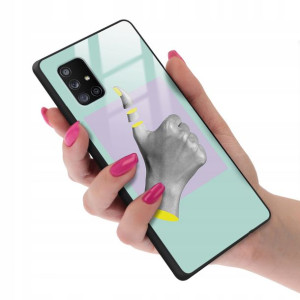 Etui SZKLANE do SAMSUNG A71 5G Obudowa Case Wzory