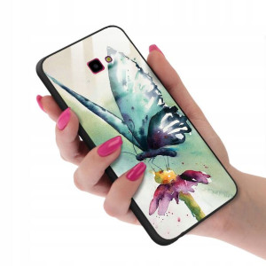 Etui Szklane do SAMSUNG J4 PLUS 2018 Motyle Wzory
