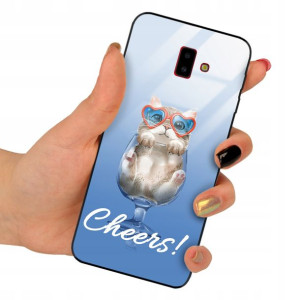 Etui Szklane do SAMSUNG J6 PLUS 2018 Misie Wzory