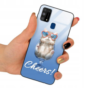 Etui Szklane do SAMSUNG M31 Obudowa Misie Wzory