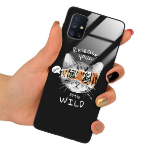 Etui Szklane do SAMSUNG M51 Obudowa Misie Wzory