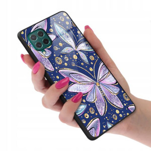 Etui Szklane do SAMSUNG M62 Motyle Butterfly Wzory