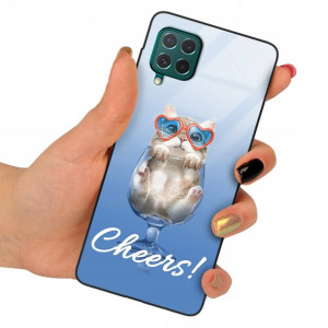 Etui Szklane do SAMSUNG M62 Obudowa Misie Wzory