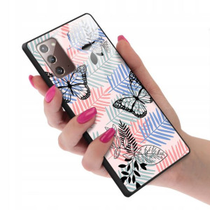 Etui Szklane do SAMSUNG NOTE 20 Motyle Case Wzory