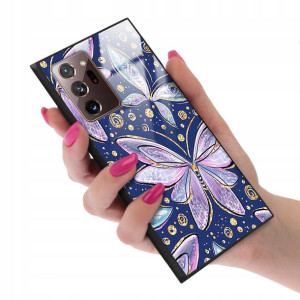 Etui Szklane do SAMSUNG NOTE 20 ULTRA Motyle Wzory