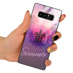 Etui SZKLANE do SAMSUNG NOTE 8 Obudowa Case Wzory