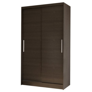 Szafa przesuwna Costa I 100cm - pojemna garderoba - CHOCO