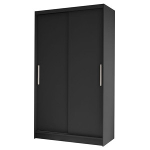 Szafa przesuwna Costa I 100cm - pojemna garderoba - CZARNY