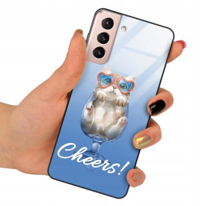 Etui Szklane do SAMSUNG S21 Obudowa Misie Wzory
