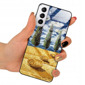 Etui SZKLANE do SAMSUNG S21 PLUS Gogh Wzory + 9H