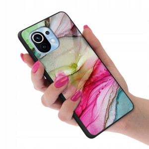 Etui Szklane do XIAOMI Mi 11 Marmurki Wzory + 9H