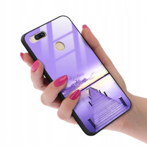 Etui SZKLANE do XIAOMI MI A1 Obudowa Case Wzory