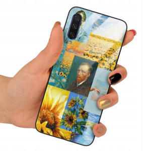 Etui SZKLANE do XIAOMI Mi A3 LITE Gogh Wzory + 9H
