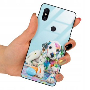 Etui SZKLANE do XIAOMI Mi MIX 3 Obudowa Case Wzory