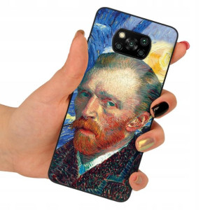 Etui SZKLANE do XIAOMI POCO X3 Impresja Wzory + 9H